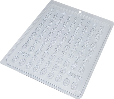 Forma De Chocolate - Forma Linha Simples – Acetato - Mini Números- BWB9705